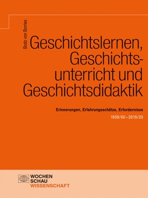 cover image of Geschichtslernen, Geschichtsunterricht und Geschichtsdidaktik